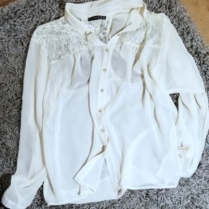 Floral chiffon blouse